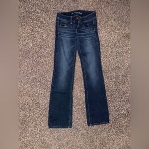 American Eagle Dark Blue Straight Leg Jeans